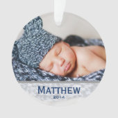 Baby's eerste kerstversiering ornament (voorkant)