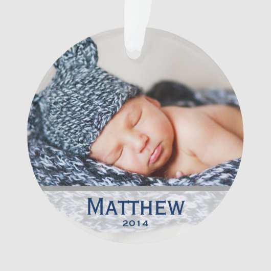 Baby's eerste kerstversiering ornament (voorkant)