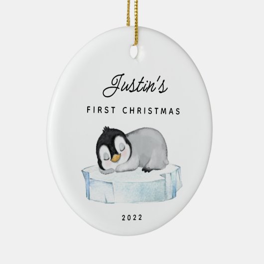 Baby's eerste kerstvierkant keramisch sieraad keramisch ornament (Rechts)