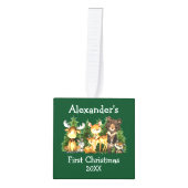 Baby's eerste kerstvietjes Deer Foto Decoratie (Voorkant)