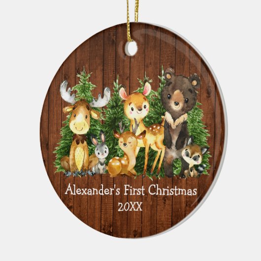 Baby's eerste kerstvietjes keramisch ornament (Links)