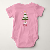  baby's eerste kerstvogel romper (Achterkant)