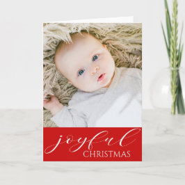 Baby's eerste kerstvreugde - de foto van je baby kaart