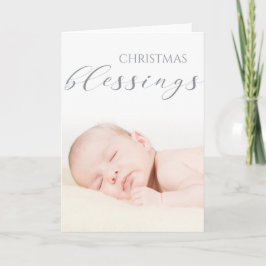 Baby's eerste kerstzegening - FOTO VAN JE BABY Kaart