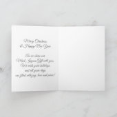 Baby's eerste kerstzegening - FOTO VAN JE BABY Kaart (Binnen)