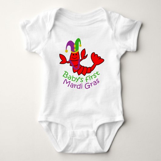 Baby's eerste mardi Gras Romper (Voorkant)