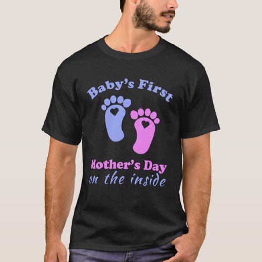 Baby's eerste moederdag aan de binnenkant van de z t-shirt (Voorkant)