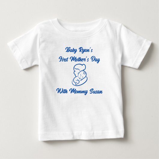 BABY'S EERSTE MOEDERDAG MET MOM SILHOUET (Voorkant)