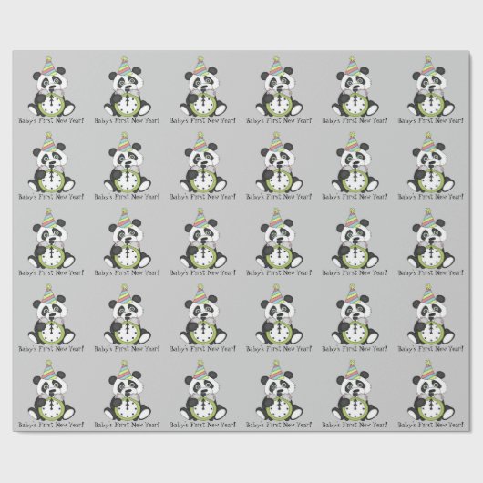 Baby's eerste nieuwe jaren oud papier (Vlak)