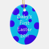 Baby's eerste paasei ornament (Achterkant)