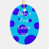Baby's eerste paaseieren Ornament (Achterkant)