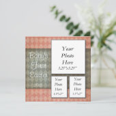 Baby's eerste paasfotokaart feestdagenkaart (Staand voorkant)