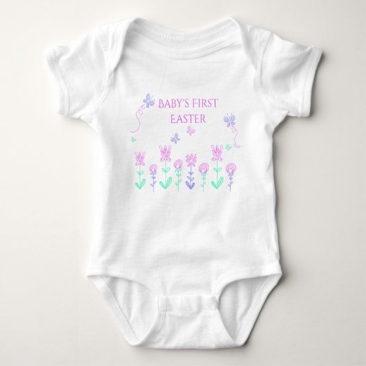Baby's eerste paaslentestuin romper (Voorkant)