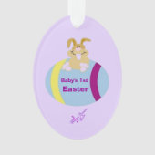 Baby's eerste paasovaal Ornament (voorkant)