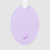 Baby's eerste paasovaal Ornament (achterkant)