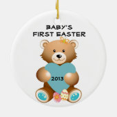 Baby's eerste paasteddybeer Ornament (Achterkant)