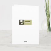 Baby's eerste Pasen.  Baby met eendje Feestdagen Kaart (Achterkant)