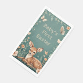 Baby's eerste Pasen bosdieren herten lente Servet (Hoek)