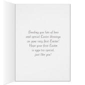 Baby's eerste Pasen.  Engel met Lam Kaart (Binnen (Rechts))