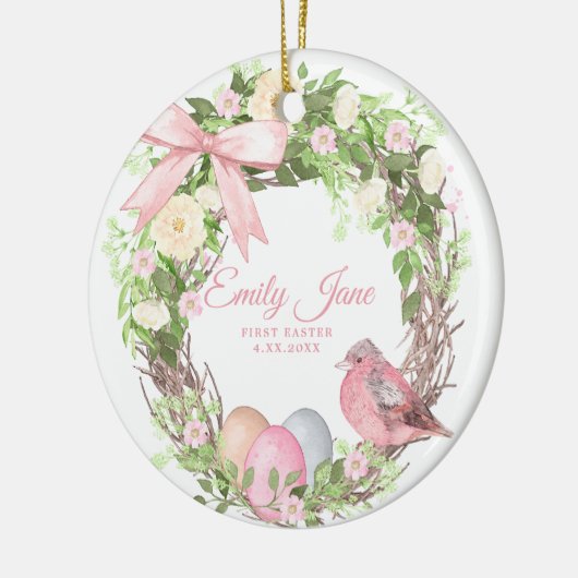 Baby's eerste Pasen Keramisch Ornament (Links)