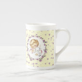 Baby's eerste Pasen. Kleine Engel met Lam Porselein Kop (Rechts)