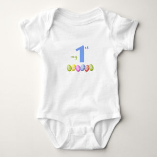 Baby's eerste Pasen shirt met vrolijke paaseieren