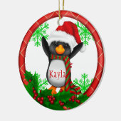 BABY'S eerste PENGUIN CHRISTMAS Ornament (Links)
