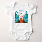 Baby's eerste Pesach Schattige Mozes Aangepaste na Romper (Voorkant)