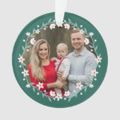 Baby's eerste religieuze kerstfoto ornament (voorkant)