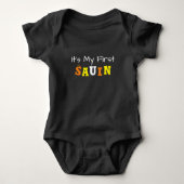 Baby's eerste Sauin, Samhain Alternate Spelling Romper (Voorkant)