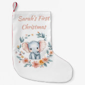 Baby's eerste Schattigee kerstbloem Kleine Kerstsok (Voorkant)