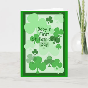 Baby's eerste St. Patrick's Card Kaart
