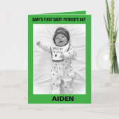 BABY'S EERSTE ST. PATRICK'S DAG KAART (Voorkant)