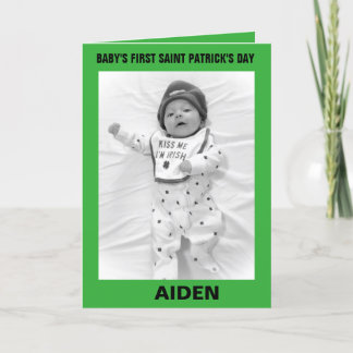 BABY'S EERSTE ST. PATRICK'S DAG KAART
