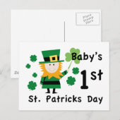 Baby's eerste St. Patrick's Day Briefkaart (Voorkant / Achterkant)