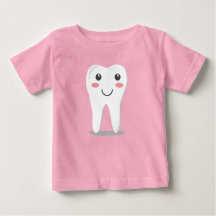 Baby's eerste tand-Baby T-shirt