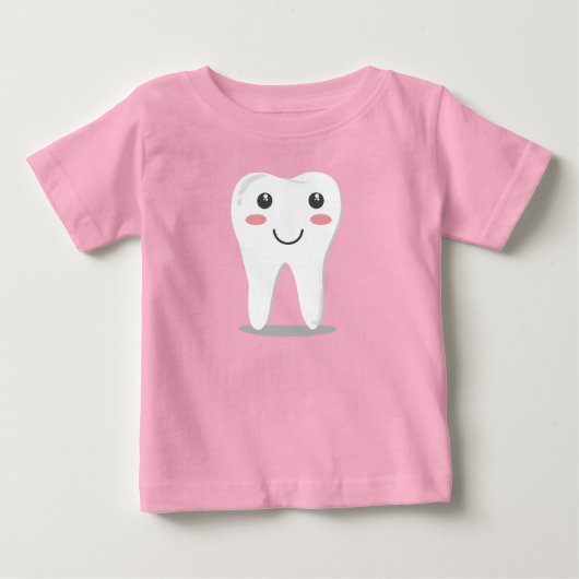 Baby's eerste tand-Baby T-shirt (Voorkant)