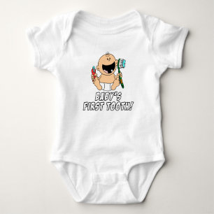 Baby's eerste tand romper