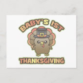 Baby's eerste Thanksgiving briefkaart (Voorkant)