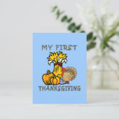 Baby's eerste Thanksgiving Feestdagenkaart (Staand voorkant)