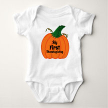 Baby's eerste Thanksgiving Oranje pompoen