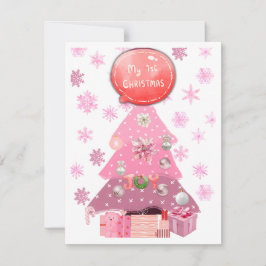 Baby's eerste vakantieseizoen feestdagenkaart