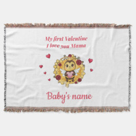 Baby's eerste Valentijn Deken