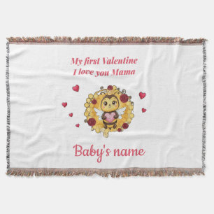 Baby's eerste Valentijn Deken