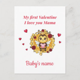 Baby's eerste Valentijnsdag Briefkaart