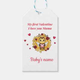 Baby's eerste Valentijnsdag Cadeaulabel
