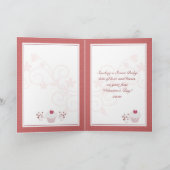 Baby's eerste Valentijnsdag - Heart Cupcake Feestdagen Kaart (Binnen)