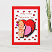 Baby's eerste Valentijnsdag Kaart (Voorkant)