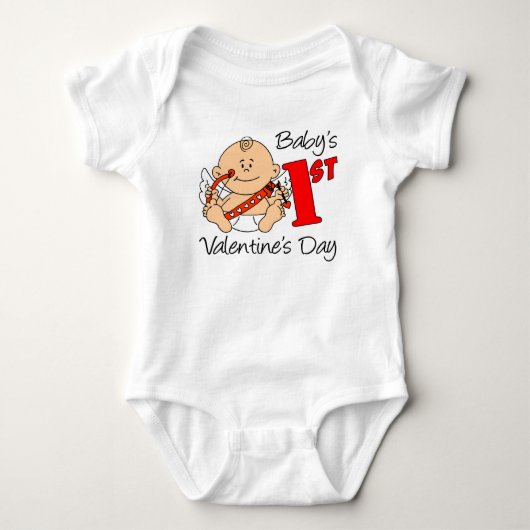 Baby's eerste Valentijnsdag Romper (Voorkant)