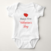Baby's eerste Valentijnsdag Romper (Voorkant)